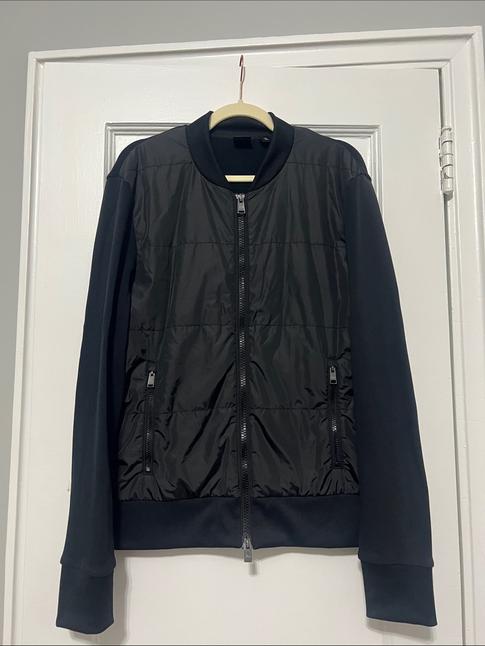 Hugo Boss Black Quilted Bomber Jacket